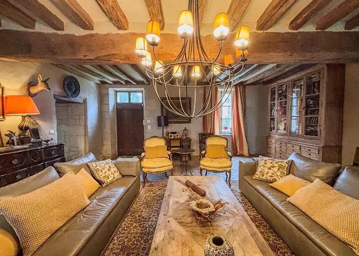 Le Manoir De Saint-ouen Avec Piscine Chauffee Interieure Çiftlik konaklama