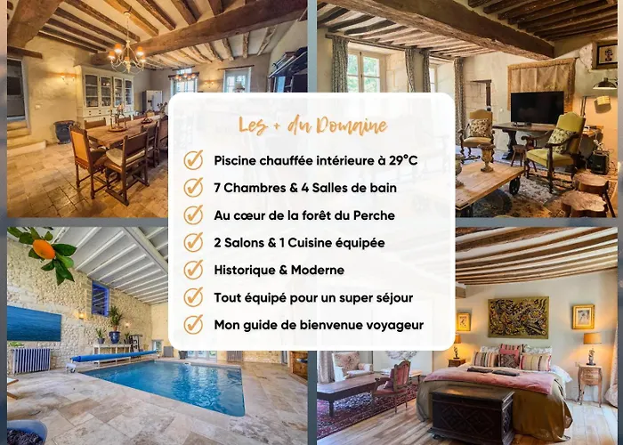 Farm stay Le Manoir De Saint-ouen Avec Piscine Chauffee Interieure Saint-Ouen-de-la-Cour