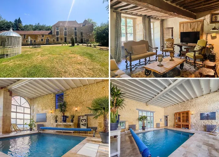 Farm stay Le Manoir De Saint-ouen Avec Piscine Chauffee Interieure *