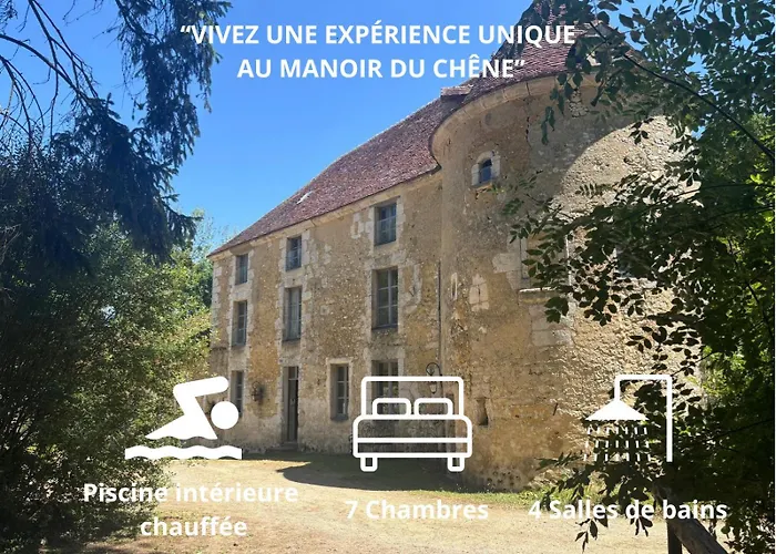 Le Manoir De Saint-ouen Avec Piscine Chauffee Interieure Çiftlik konaklama Saint-Ouen-de-la-Cour