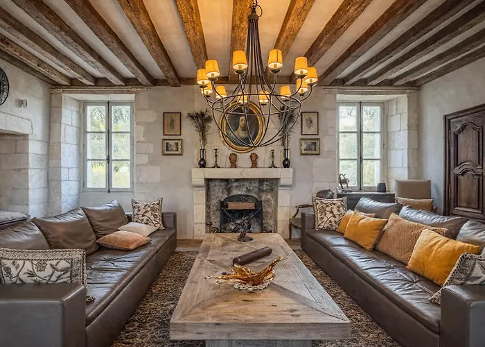 Le Manoir De Saint-ouen Avec Piscine Chauffee Interieure Çiftlik konaklama *