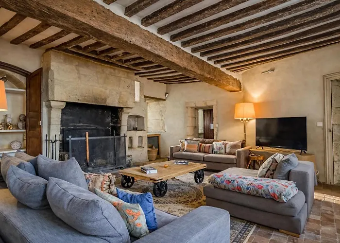 Le Manoir De Saint-ouen Avec Piscine Chauffee Interieure Çiftlik konaklama *